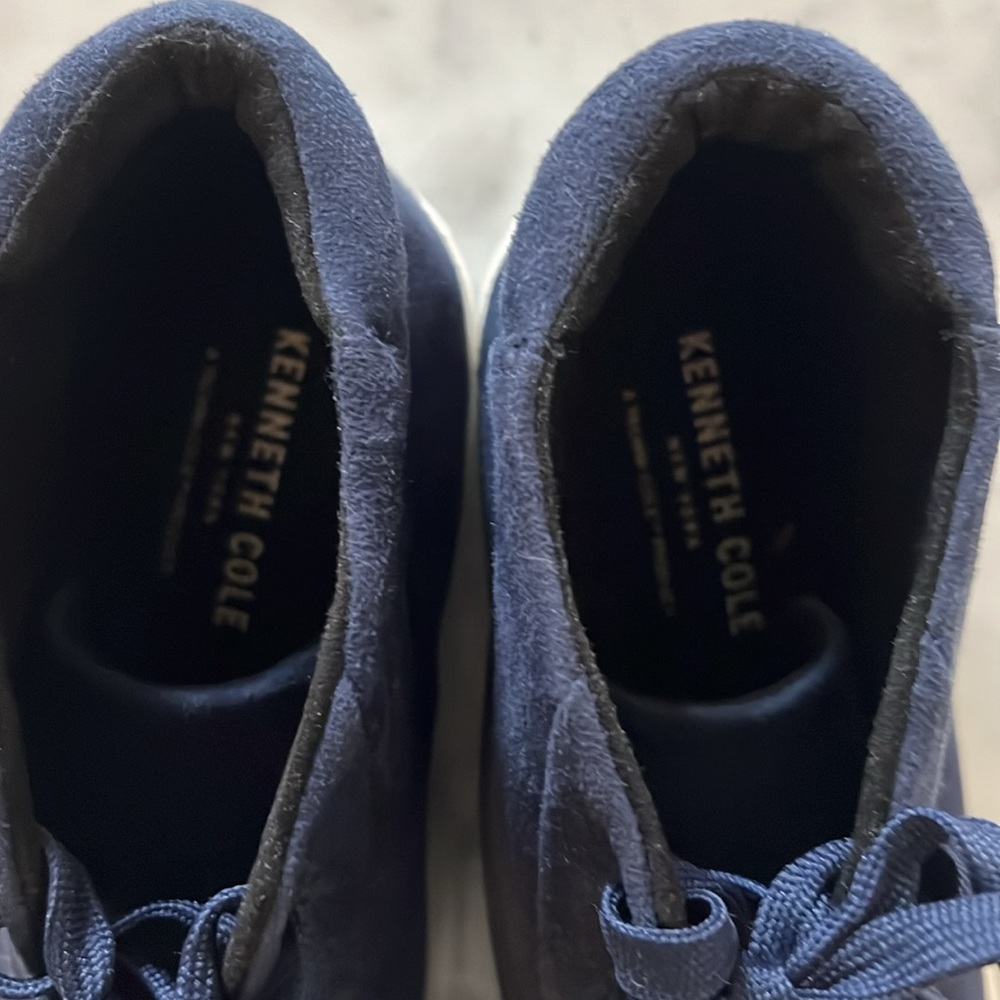 Kenneth Cole Aditi Blue Suede High Top Platform Sneaker Women Size 8.5 - Picture 9 of 10